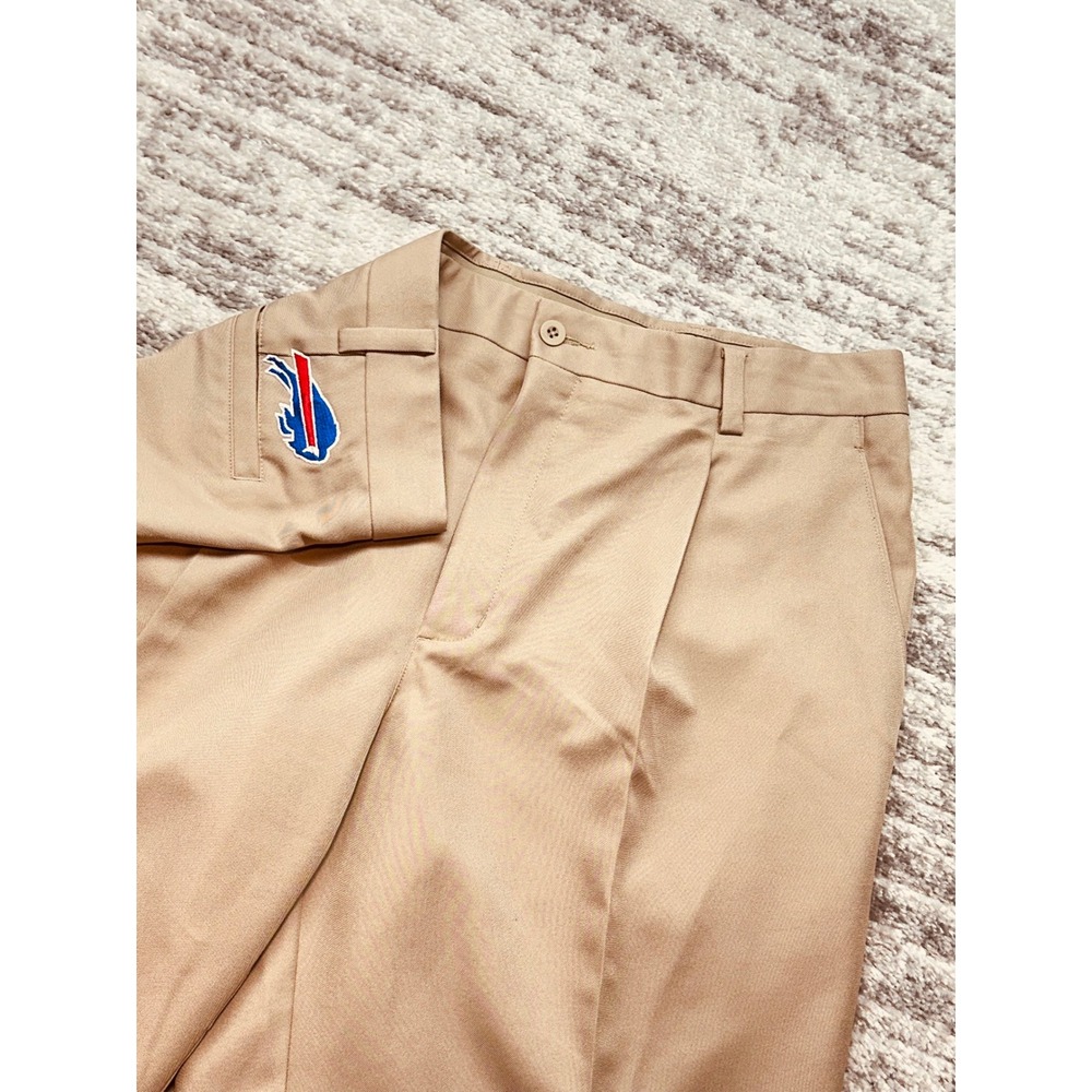 Nike Golf Shorts‎ Mens 38 Tan Buffalo Bills Dri-Fit Pleated Khaki 319689-235